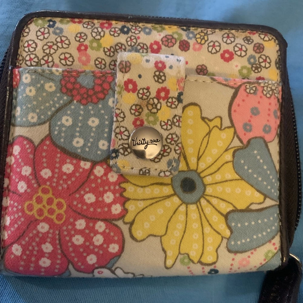 Thirty-One Multicolor Floral Wallet